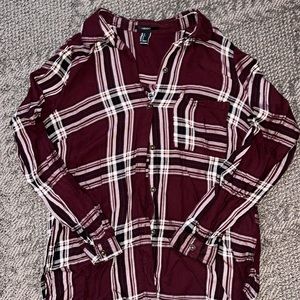 Forever 21 Flannel Blouse
